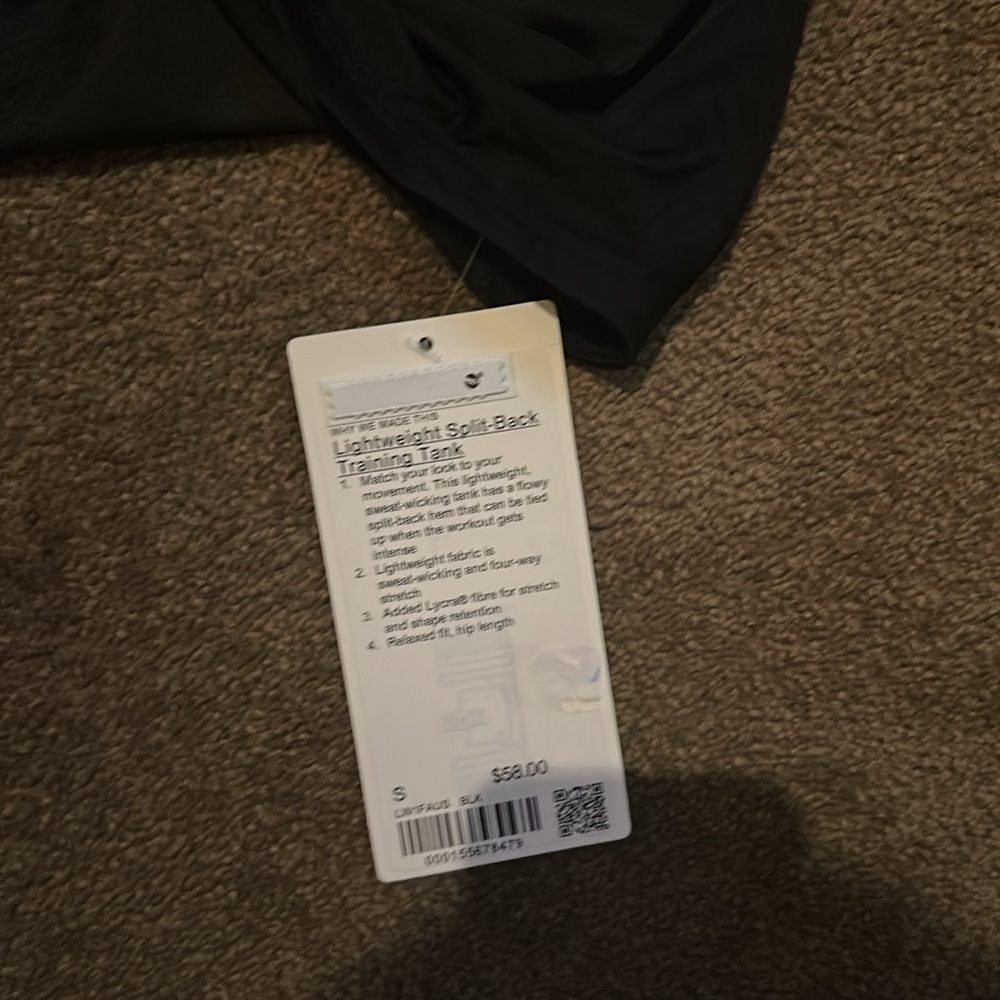 NWT Lululemon Lightweight Split-Back Training Tan… - image 3